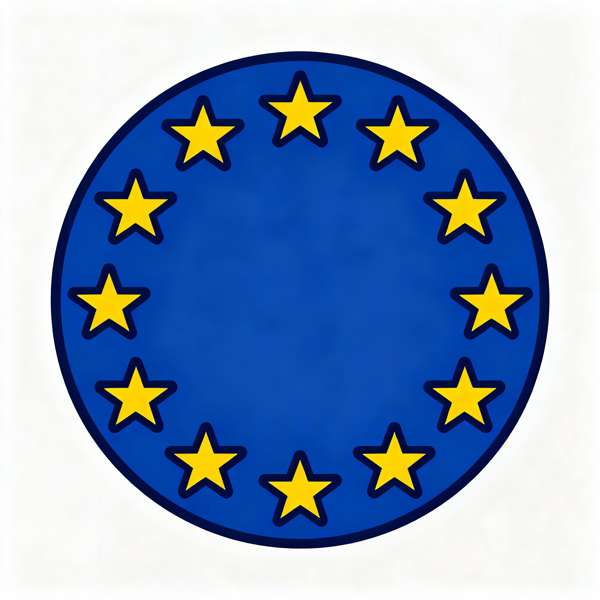 EU Flag Icon for GDPR and Compliance